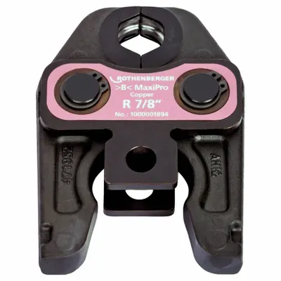 ROTHENBERGER Press Jaw: 7/8 in Pipe, Copper, For MaxiPro - Jaws & Rings for Standard & Extended Press Tools
