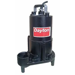 This general purpose effluent pump is designed for transferring wastewater and effluent in residential and light commercial applications. It features a cast iron impeller and delivers 45 gpm at 10 feet of head with a maximum head of 45 feet. The pump operates on 120V AC single-phase power and does not include a switch. Suitable for septic systems, dewatering, and sump pits where a submersible pump is needed.