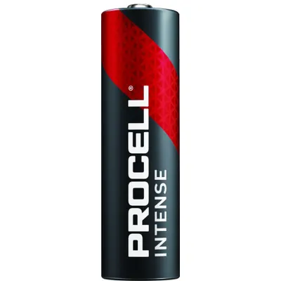 DURACELL PROCELL Battery: AA, Premium, Alkaline, 1.5V DC, Procell Intense