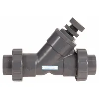 HAYWARD Spring Y Check Valve: Piston, Y-Style Valve Body, 3 in Pipe Size, True Union Socket, PVC (MPN SLC10300SU)