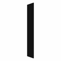 HADRIAN Pilaster: Solid Plastic HDPE, Plastic, Black, 80 1/2 in Ht, 5 in Wd, 1 in Thick (MPN X41005-211)