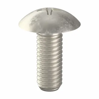 FOREVERBOLT Machine Screw: #10-32 Thread Size, 1/2 in Lg, 18-8, Stainless Steel, NL-19 - Truss Head Machine Screws