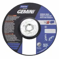 NORTON Cut-Off & Grinding Wheel: Type 27, 6" x 1/8" x 5/8"-11, Aluminum Oxide, 24 Grit, Gemini (MPN 66252833965)