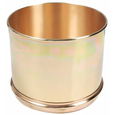 HUMBOLDT Brass Sieve Pan, 8 in Diameter, 6 in Depth - Sieve Pans