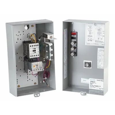 EATON Magnetic Motor Starter: Non-Reversing, 3 Poles, Electronic Protection, 25 A - Enclosed, Non-Reversing Starters with Electronic Overloads