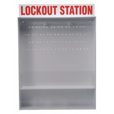 BRADY Lockout Station: Lockout Station, No Padlocks, Lockout Station, Lockout Board - Unfilled Lockout Stations