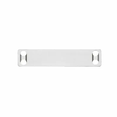 PANDUIT Marker Plate: Rectangle, 3/4 in x 3 1/2 in, 304 Stainless Steel, 0.01 in Thick - Plates for Label Stamping Presses