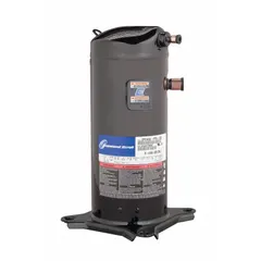 Scroll compressor for R-134A refrigerant systems. Provides 71,700 BtuH cooling capacity with a 5 2/25 hp motor. Discharge line connection size is 1/2 in. Suitable for commercial refrigeration and air conditioning applications requiring medium-temperature cooling.