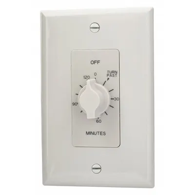 TORK Spring-Wound Timer: 2 hr Max, 10 min Min, SPDT, 125V AC, No Wall Plate Included - Spring-Wound Mechanical Timers without Wall Plates