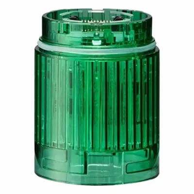 PATLITE Tower Light Module: Steady, 24V DC, Green, 40 mm Overall Dia, 40 mm Overall Ht - Steady Light Modules