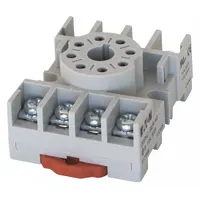 EATON Relay Socket: 15 A Rating, DIN-Rail Socket Mounting, 8 Pins, A Socket, Std (MPN D3PA2)