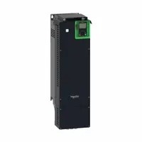 Three-phase variable speed drive for 200-240V AC input and output, supporting 30 to 40 hp motors. Chassis style with IP55 enclosure, black/green color. Suitable for industrial applications such as pumps, fans, and conveyors requiring motor speed control