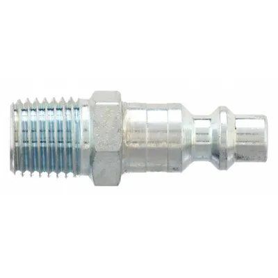 PARKER Quick Connect Hose Coupling: 3/8 in Body Size, 3/8 in Hose Fitting Size - Industrial Interchange Steel Quick-Connect Air Coupling Plugs