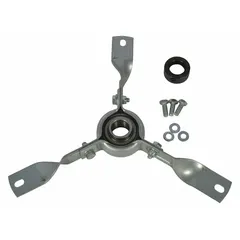 This bearing bracket assembly from Dayton includes a self-aligning ball bearing made of bearing steel with a galvanized finish. It is designed for use with blowers, supporting and aligning the rotating shaft at speeds up to 6,500 RPM and a maximum of 1 1/2 hp. The assembly includes bearing support for secure installation.
