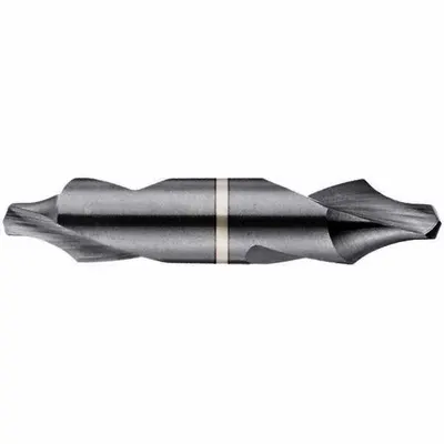 KEO Center Drill: Radius Type, #0, 118°, 1 1/4 in Overall Lg - High-Precision Radius-Tip Center Drills