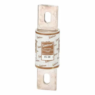 BUSSMANN Fuse: Class L, KTU Series, Bolt-On Body, Fast-Acting, 800 A, 600 V AC - Fast-Acting Bolt-On Fuses