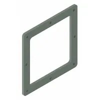 Wireway Closure Plate: 8 in Wd, 8 in Ht, 9 5/8 in Lg, Steel (MPN F88LP)