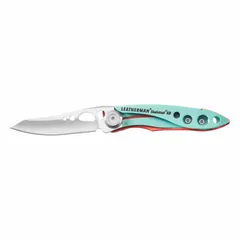 Manually-opening folding knife with a drop point blade and aluminum handle. Closed length 3-1/2 in, overall length 5-3/4 in. Suitable for everyday cutting tasks such as opening boxes, cutting rope, and general utility work.