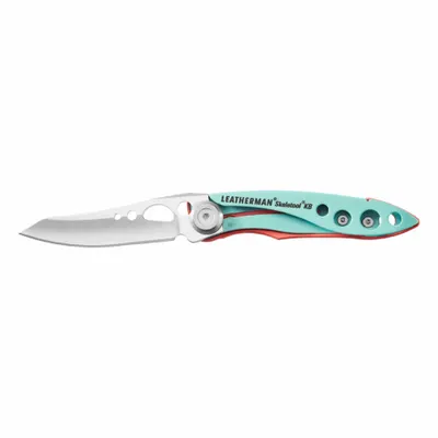 LEATHERMAN Knife: 2 1/2 in Blade Lg, 3 1/2 in Closed Lg, 5 3/4 in Overall Lg, Aluminum - Manually-Opening Folding Knives