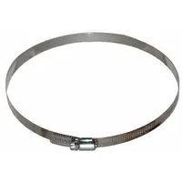 Duct Clamp: Duct Clamp, 49K230/49K232, Stainless Steel, 1/2 in Overall Ht, 14 in Overall Wd (MPN QCW14)