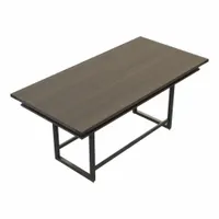 MIRELLA Conference Table: Rectangle, Fiberboard, Southern Tobacco, 47 1/4 in Overall Lg, Steel (MPN MRCH8STO)