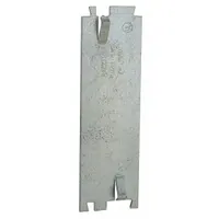 RACO Cable Protection Plate: Steel, Silver, Box, 0.06 in Overall Dp, 1.5 in Overall Wd (MPN 2713R)
