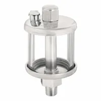 This standard drip-feed oiler supplies a controlled lubricant flow to bearings, chains, and other moving parts. It features a 1 oz plastic reservoir with a 1/8" NPTF male mounting thread for easy installation