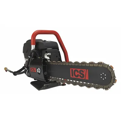 ICS Concrete Chain Saw: 12 in Bar Lg, 6.4 Horsepower, 9300 +/- 150 RPM, Two Stroke - ICS Gas-Powered Chain Saws