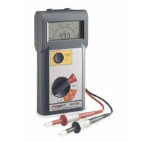 MEGGER Megohmmeter: 100 ohm to 1 gigohm, CAT III 600V, IP40, Digital, No Output, Test Volt 500V DC (MPN MIT200)