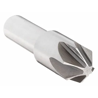OEM Smooth-Finish Six-Flute Countersink, 82°, 1/2 in Body Dia, High Speed Steel - Smooth-Finish Six-Flute Countersinks