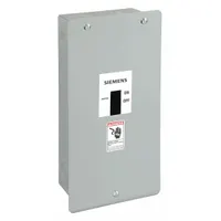 SIEMENS Circuit Breaker Enclosure: 3 Spaces, 100 A Amps, Flush Mounting, Indoor, 17.5 in Exterior Ht (MPN E2N1F)