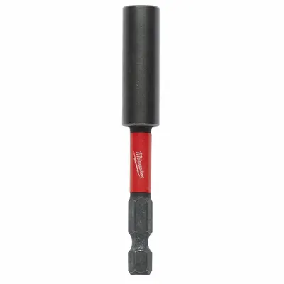 MILWAUKEE Bit Holder: Bit Holder, Impact, 1/4 in Compatible Bit Size, Impact Rated - Standard Bit Holders
