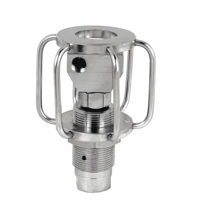 MOSMATIC Surface Cleaner: 3 in Cleaning Path, 3/8 in Inlet Dia, NPTF, Stainless Steel - Duct & Tank Cleaners