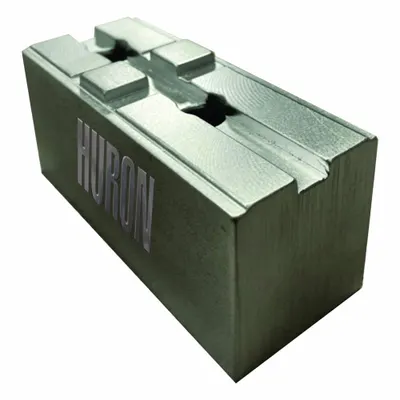 HURON Lathe Jaw: Square, Tongue and Groove, Aluminum, For 10 in Chuck - Square Tongue-and-Groove Lathe Jaws