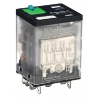 SCHNEIDER General Purpose Relay: Socket Mounted, 15 A Current Rating, 24V DC, 3PDT, E Socket (MPN RPM32BD)