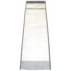 This white nylon weapon evidence bag is designed for the secure storage and transport of rifles. It features a grommet closure to provide a tamper-evident seal, preserving chain of custody during evidence handling. Suitable for use by law enforcement and forensic teams.