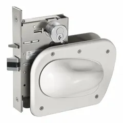 This classroom lever lockset is constructed with ligature-resistant features to reduce self-harm risk in behavioral-health and educational environments. It provides secure door operation without a visual indicator message.