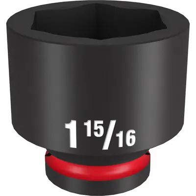 MILWAUKEE Standard Impact Socket: 3/4 in Drive Size, SAE, 1 15/16 in Socket Size - 3/4" Drive Impact Sockets