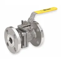 SHARPE Manual Two-Way Ball Valve: 1 1/2 in, 316 Stainless Steel, Straight Valve Body, Two-Piece (MPN 4351004680)
