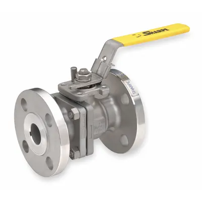 SHARPE 4351004680 316 Stainless Steel Ball Valve, 1-1/2 in, Locking Lever Handle - Stainless Steel Ball Valves