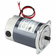 This permanent magnet DC motor is designed for use as a component in gearmotor assemblies or direct-drive applications requiring variable speed control. It operates at 90V DC with a nameplate speed of 3000 RPM and full load current of 0.5 A. The 80 frame size and C-Face mounting facilitate integration with compatible gearboxes or driven equipment.