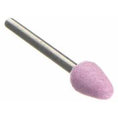 Aluminum Oxide Abrasive Point, Cone, 1/4 in Head Width, 3/8 in Head Length, Single Piece