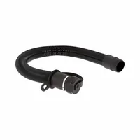 TENNANT Recovery Tank Drain Hose: Plastic, 17 1/2 in Overall Lg, 14 3/8 in Overall Wd, Black, T581 (MPN 4084383)