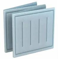 Link Air Filter: 25 in x 13 in x 1 in, 13 in Section Wd, 4 Sections, 3 Ply, MERV 8