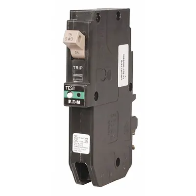 EATON Circuit Breaker: 20 A, 120/240V AC, Single Phase, 10kA at 120/240V AC - CH Series