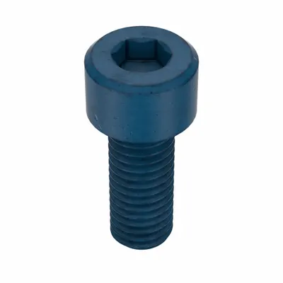 METRIC BLUE Socket Head Cap Screw: M8x1.25 Thread Size, 20 mm Lg, Std, Blue Phosphate - Metric System Standard Socket Head Cap Screws