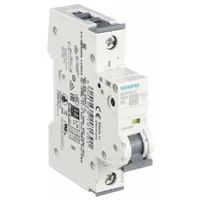 SIEMENS IEC Supplementary Protector: 1 A Amps, 72V DC, 10kA at 230/400V AC, Screw Clamp, 5SY4, C (MPN 5SY41017)