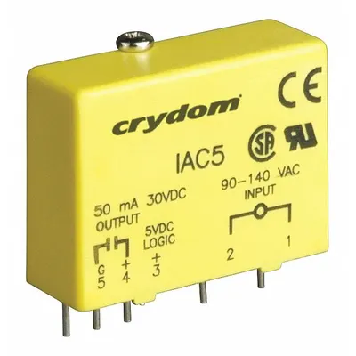 CRYDOM Input Module: PCB Relay Mounting, 5 Pins, 90 to 140V AC/DC Input - PCB-Mounted Modules
