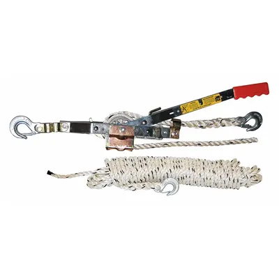 MAASDAM Rope Ratchet Puller: Hook Mounted - No Trolley - Rope Ratchet Pullers