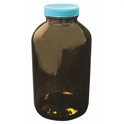 OEM Sampling Bottle: 500 mL - Amber Wide Mouth Glass Lab Bottles